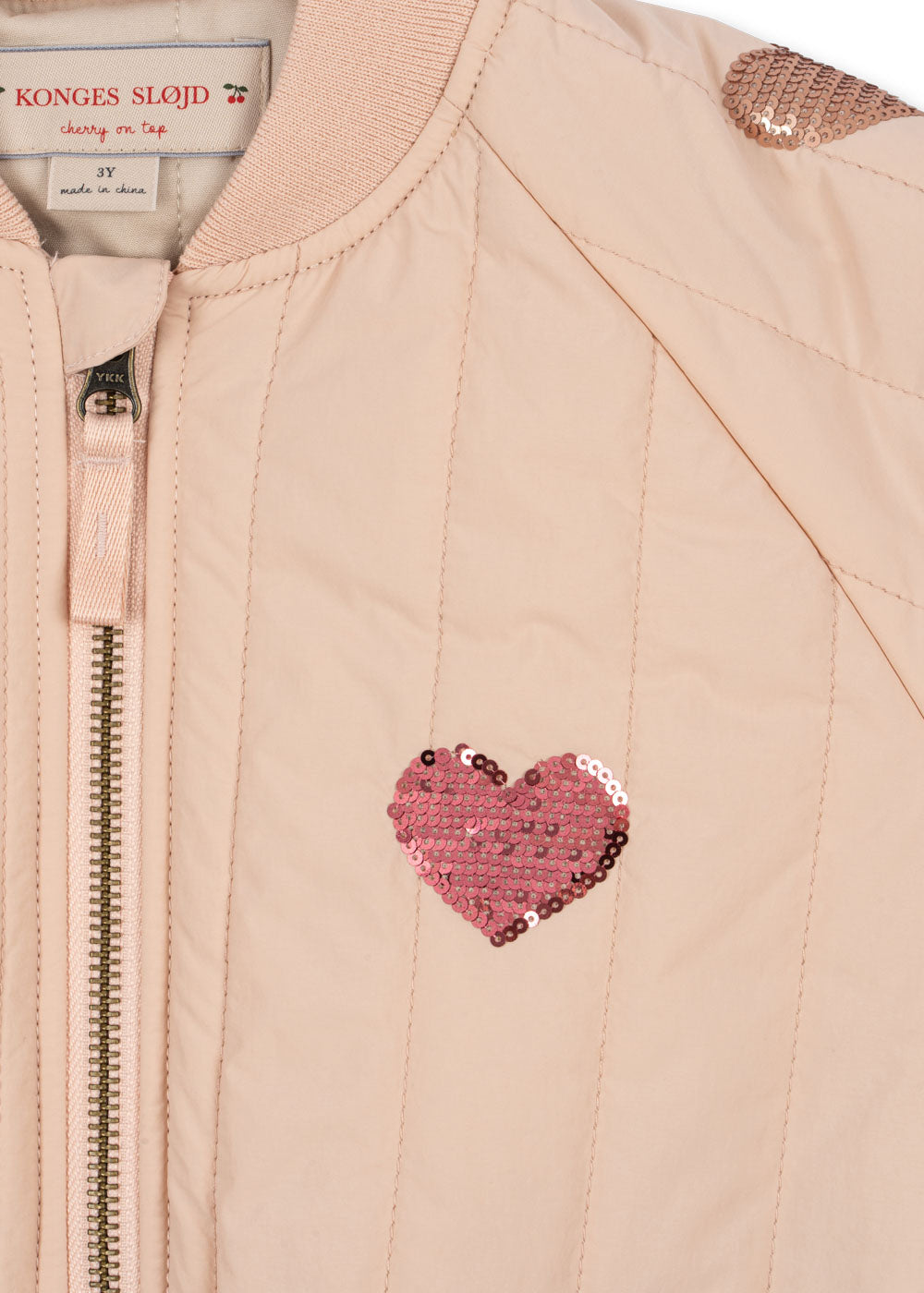 Juno Sequin Bomber Jacket, Cameo Rose