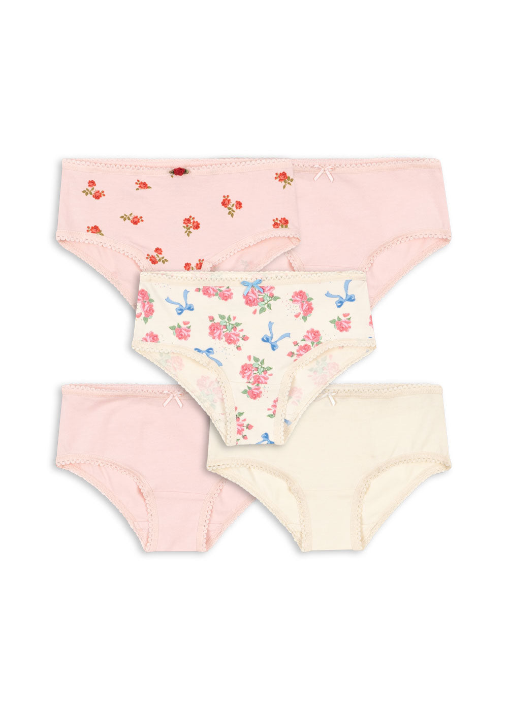 Basic 5 Pack Girl Underpants Mix