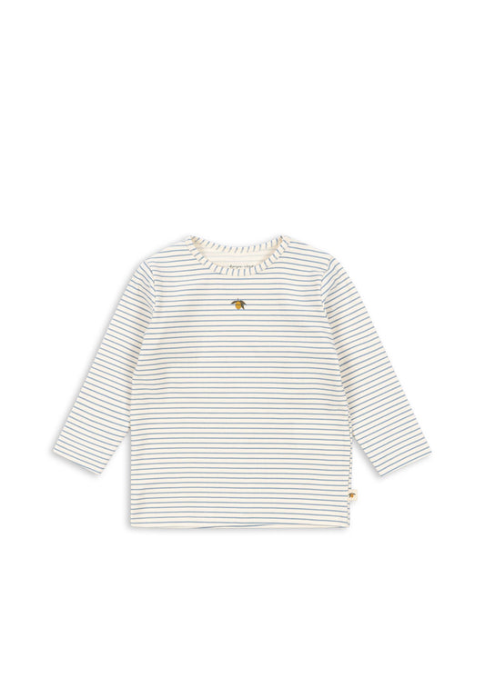 Basic Blouse GOTS, Stripe Blue