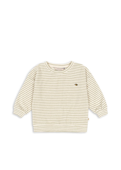 Itty Sweat Shirt, Tea Stripe