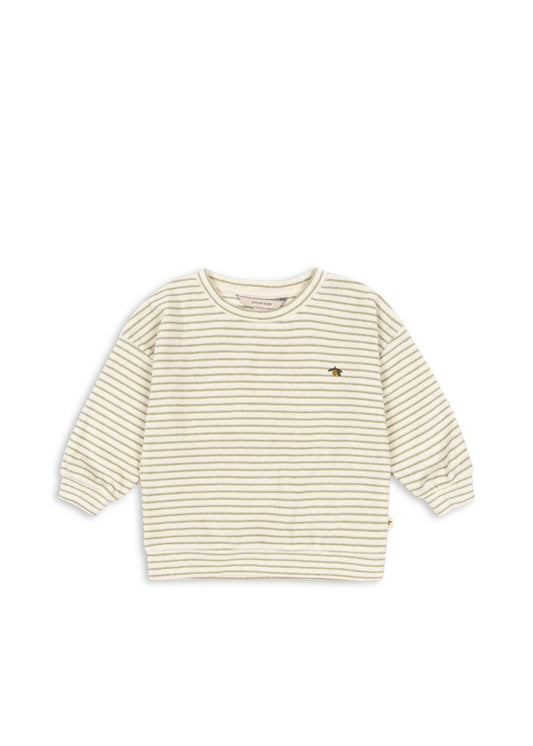 Itty Sweat Shirt, Tea Stripe
