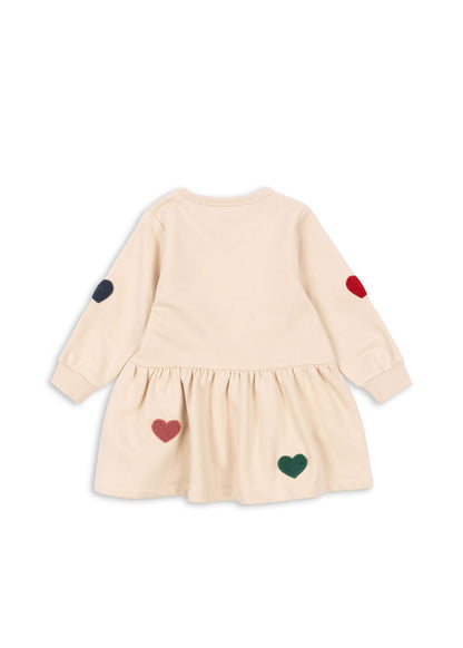 Lou Terry Sweat Dress,  Multi Heart