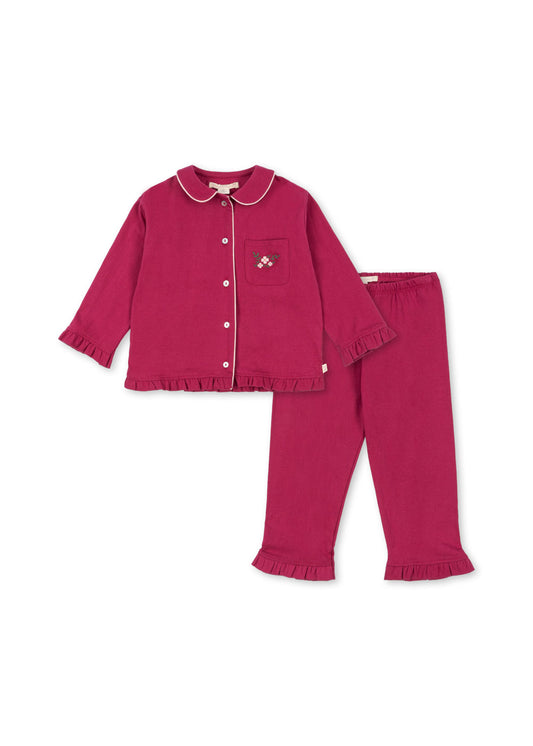 Pio Pajama Set, Sangria