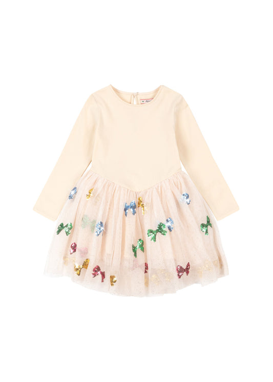 Yvonne Ballerina Dress, Bow Colore
