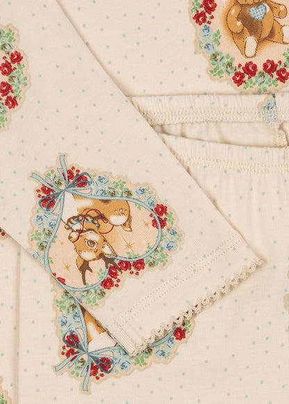 Basic Blouse/Pants Set, Deer Diary