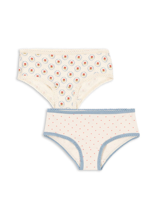 Basic 2 Pack Underpants, Pirouette Dot/Mirage