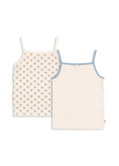 Basic 2 Pack Strap Tops, Pirouette Dot/Mirage