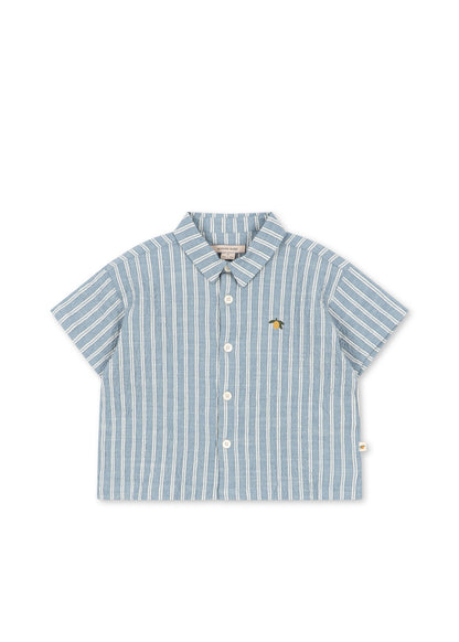 Elliot Shirt, Trio Bleu Stripe