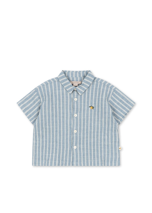 Elliot Shirt, Trio Bleu Stripe