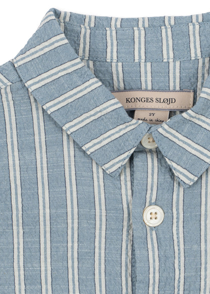 Elliot Shirt, Trio Bleu Stripe