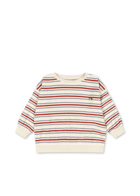 Itty Rib Sweat Shirt, Stripe Winds