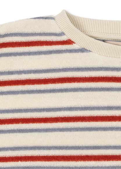 Itty Rib Sweat Shirt, Stripe Winds