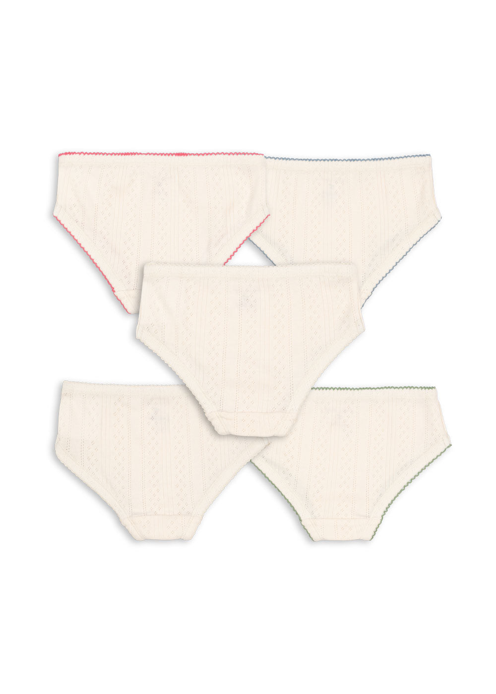 Minna 5 Pack Girl Underpants, Antique White