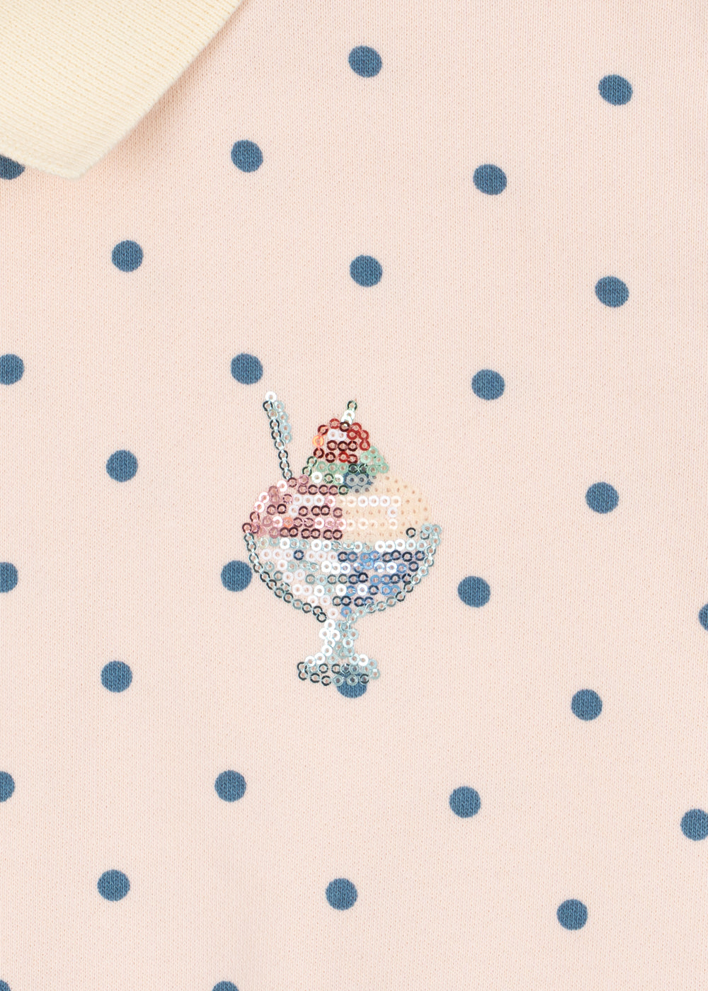 Spotty LS Polo, Rosewater Dot