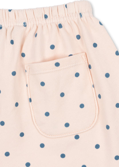 Spotty Sweat Shorts, Rosewater Dot