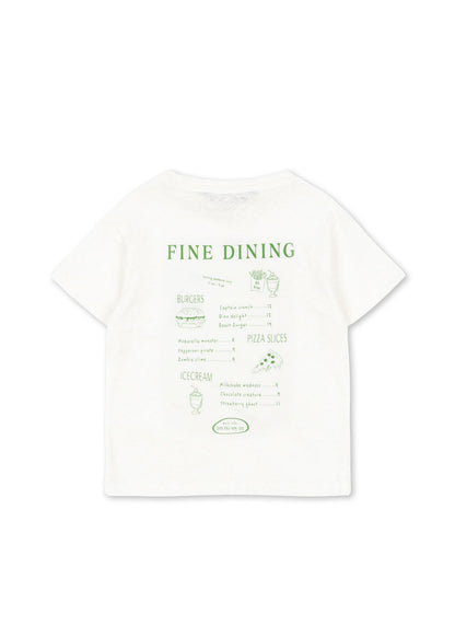 Era Tee, Off White/Fine Dining