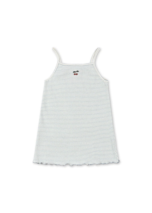 Roli Strap Dress, Sleet Stripe