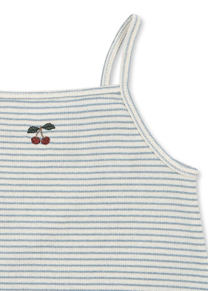 Roli Strap Dress, Sleet Stripe