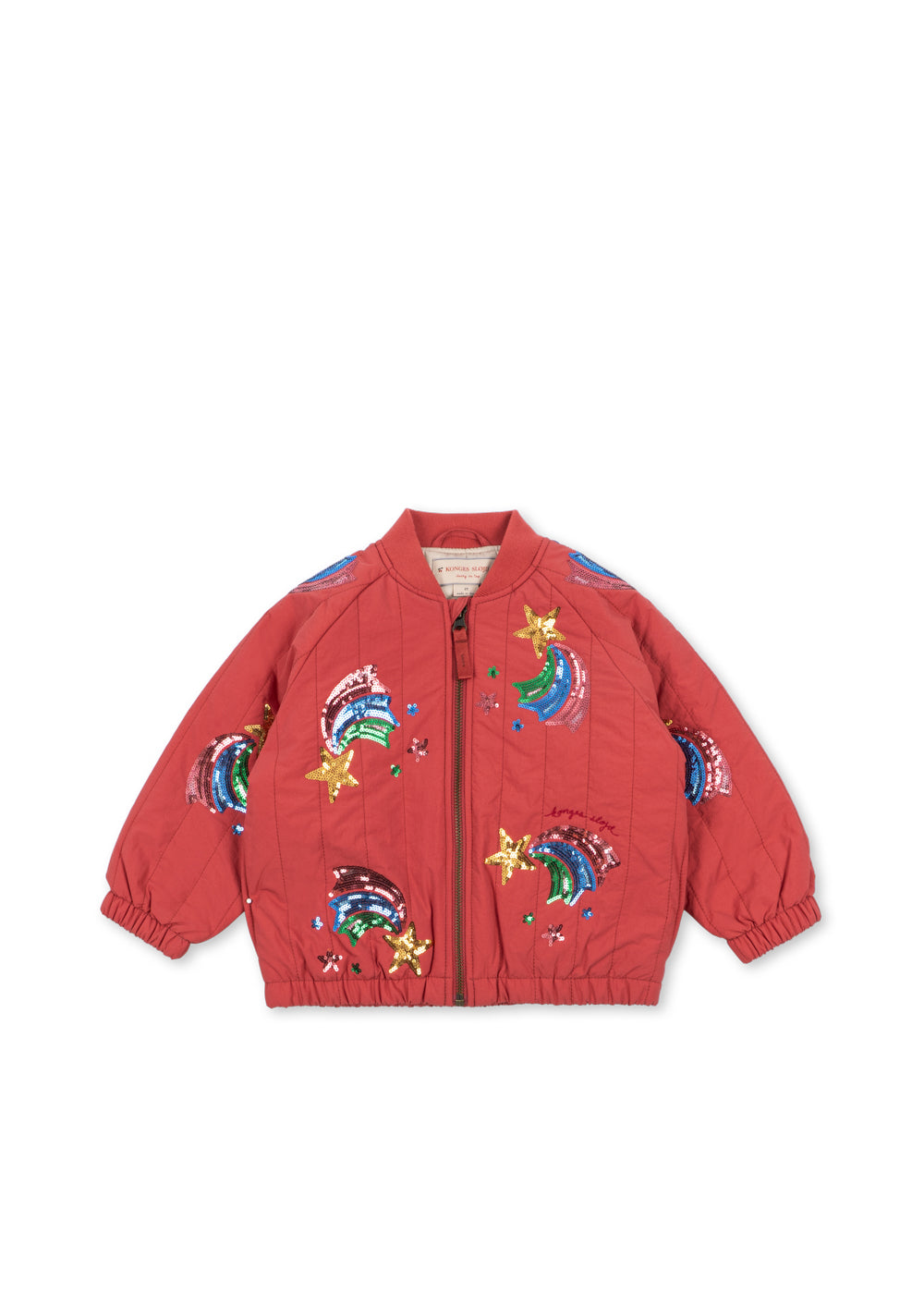 Juno Sequin Rainbow Jacket, Cardinal