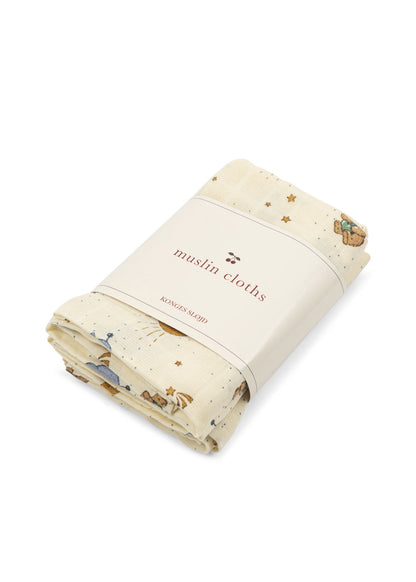 3 Pack Muslin Cloth, Cucciolo