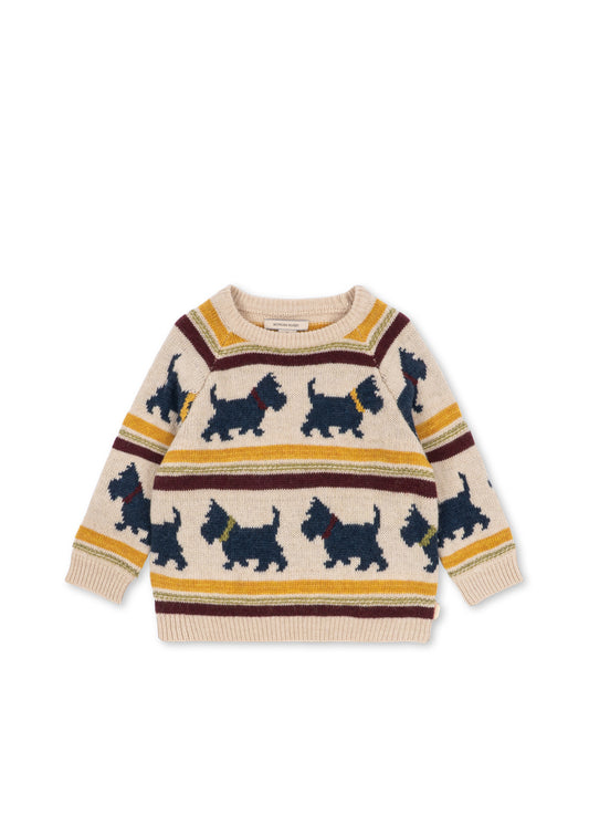 Belou Knit Sweater, Piccolo Scottie