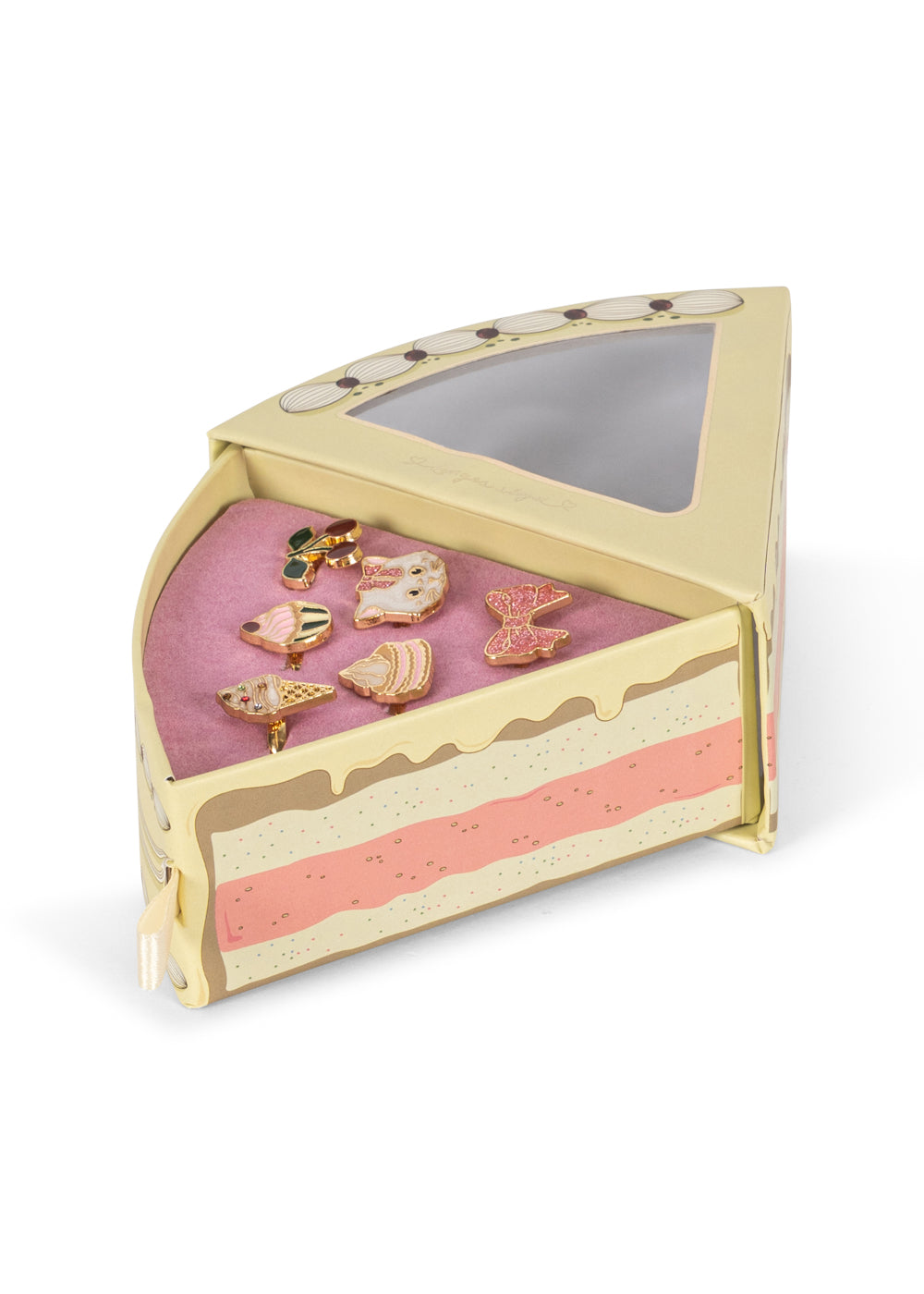 Kitty Sweet Ring Set, Gold