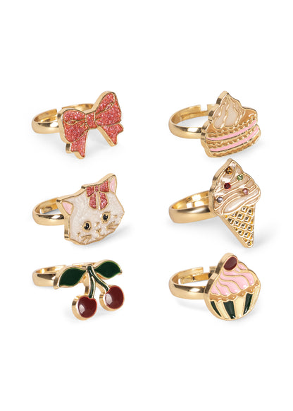 Kitty Sweet Ring Set, Gold
