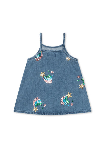 Magot Sequin Strap Dress, Rainbow Star