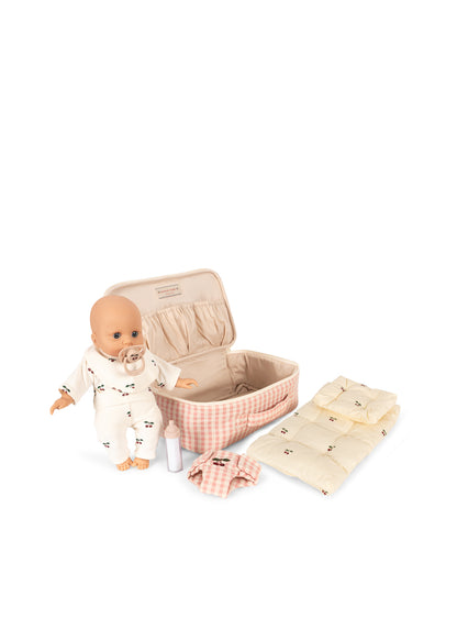 Baby Doll Nursey Suitcase, Pink Check