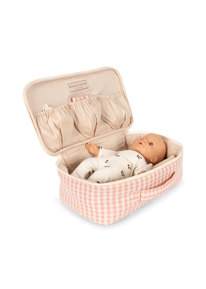 Baby Doll Nursey Suitcase, Pink Check