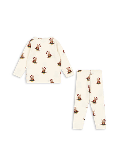 Basic Blouse/Pants Set, Teddy Bear
