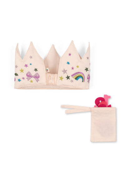Birthday Glitter Crown, Rainbow