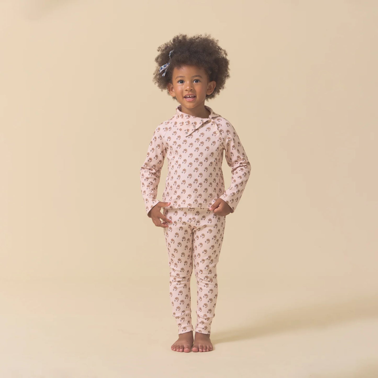 Snap Turtleneck, Textured Floral