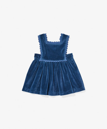 Dorothy Baby Dress, Petrol Velvet