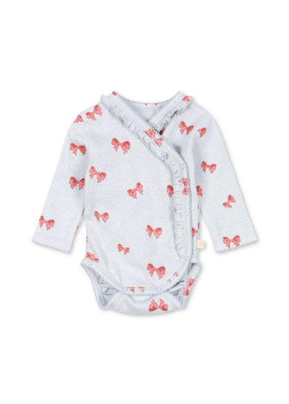 Sui Newborn Frill Body Gots, Rosie Blue Bow