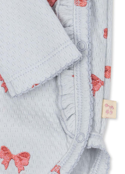 Sui Newborn Frill Body Gots, Rosie Blue Bow