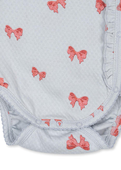 Sui Newborn Frill Body Gots, Rosie Blue Bow