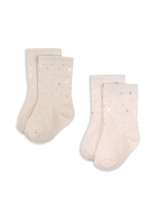 2 Pack Sequin Socks, Creole Pink