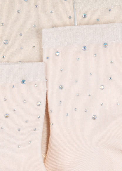 2 Pack Sequin Socks, Creole Pink